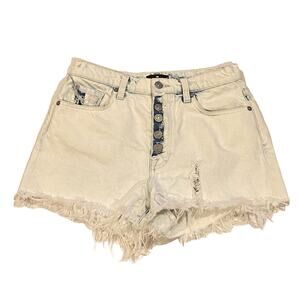 7 For All Mankind Shorts Womens Sz 28 Acid Washed Cut off Destroyed Daisy Dukes